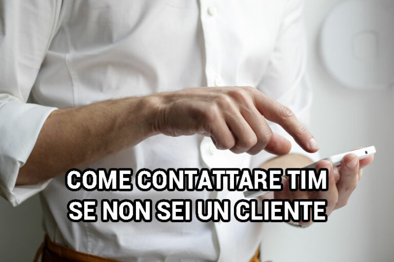 come contattare tim se non sei cliente