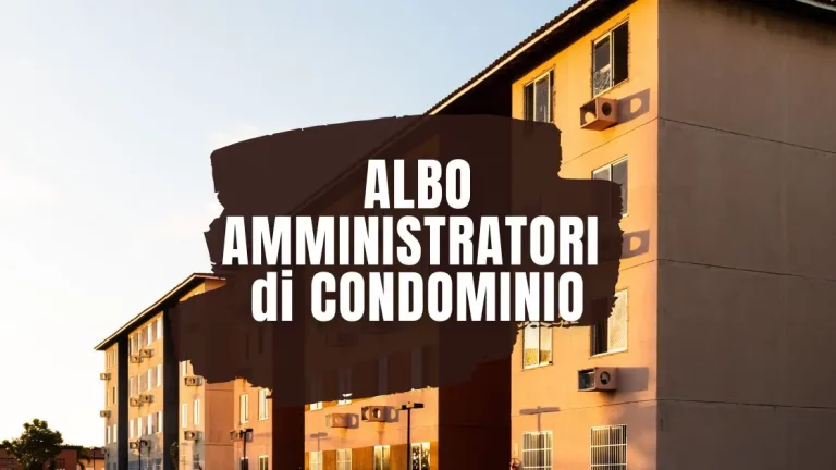 albo amministratori di condominio