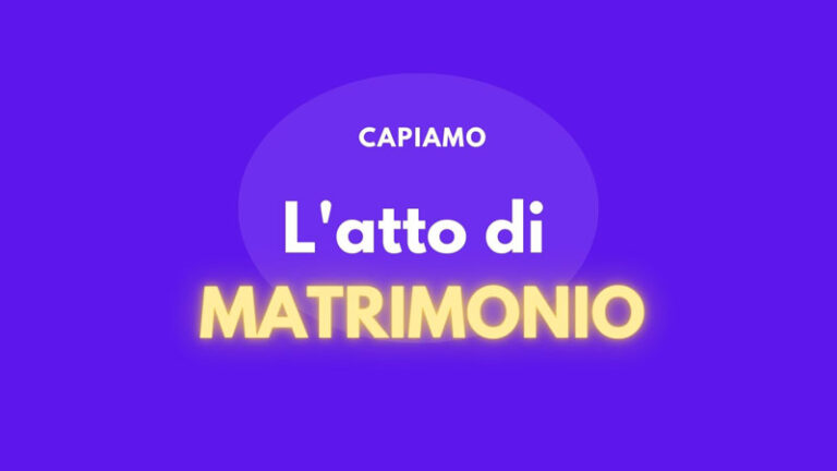 atto di matrimonio