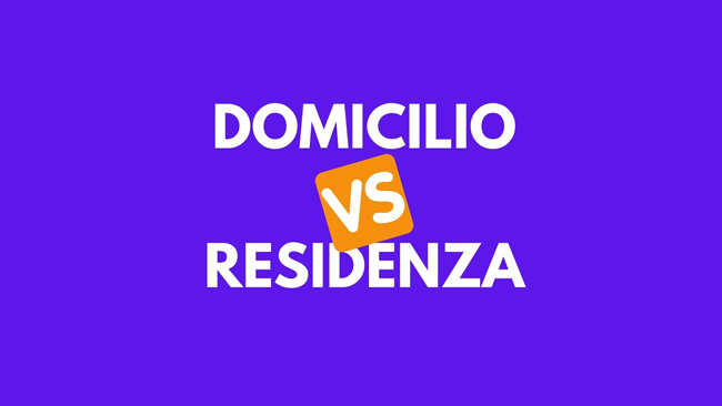 differenza tra domicilio e residenza